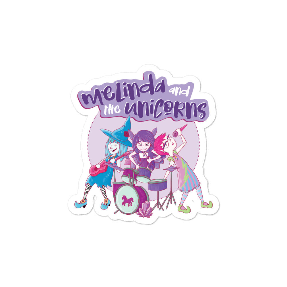 Melinda and the Unicorns Bubble-free stickers