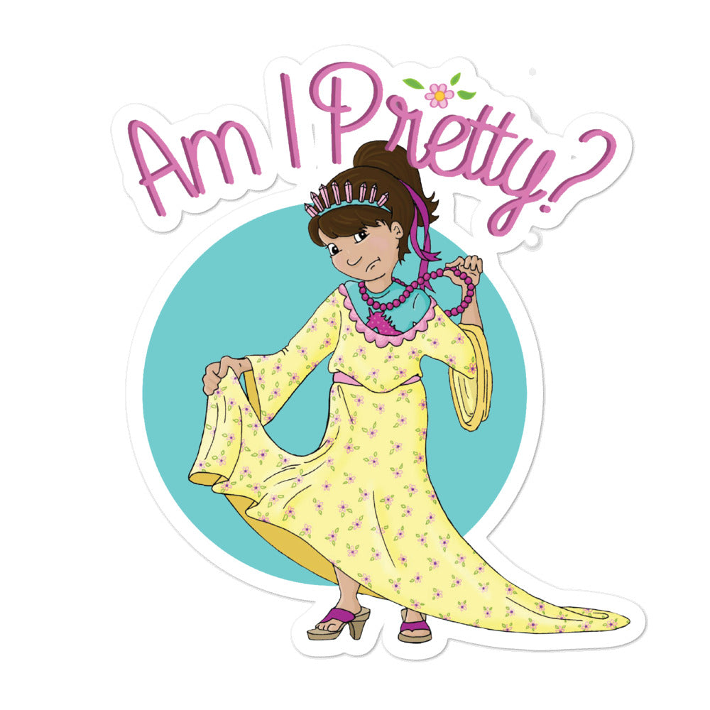 Am I Pretty? Bubble-free stickers